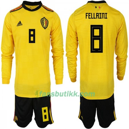 Fotball-VM 2018 Belgia drakt FELLAINI 8 Barn Bortetrøye Langermet